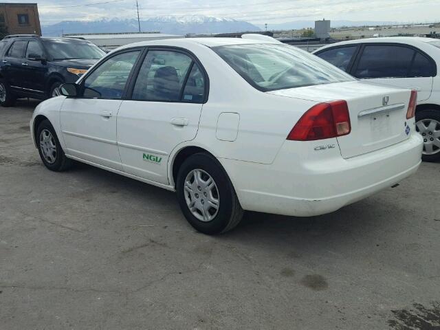 1HGEN26572L000473 - 2002 HONDA CIVIC GX WHITE photo 3