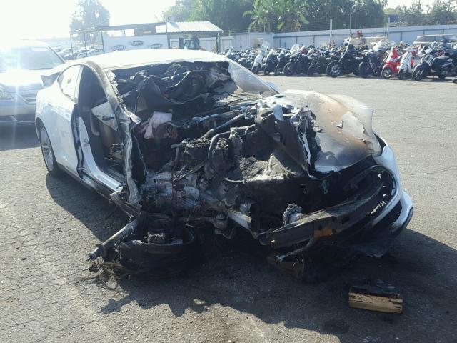 5YJSA1E10FF102552 - 2015 TESLA MODEL S WHITE photo 1