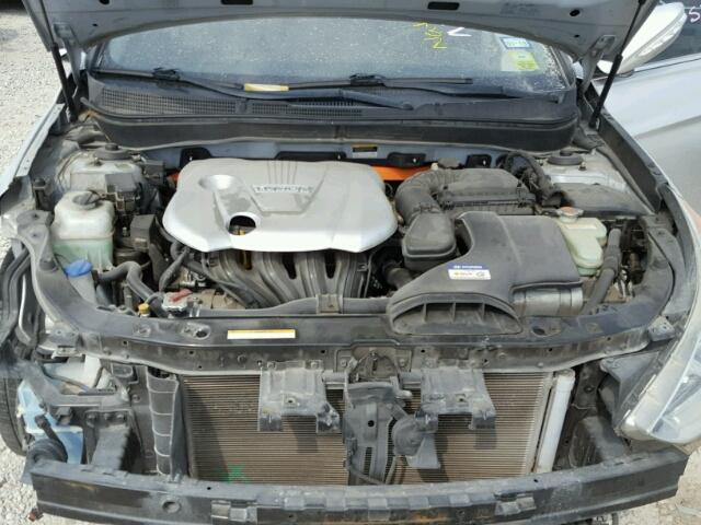 KMHEC4A44BA003482 - 2011 HYUNDAI SONATA HYB SILVER photo 7