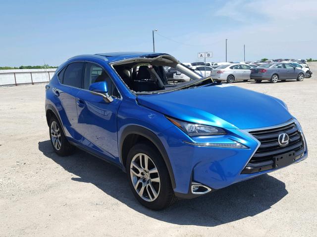 JTJYARBZXG2026309 - 2016 LEXUS NX 200T BLUE photo 1