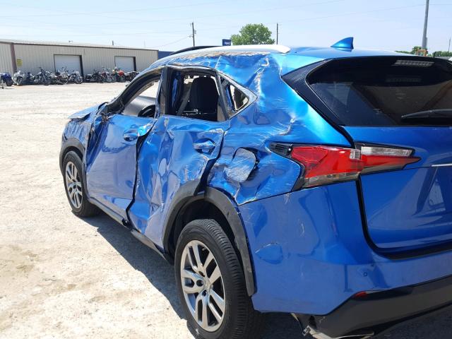 JTJYARBZXG2026309 - 2016 LEXUS NX 200T BLUE photo 10