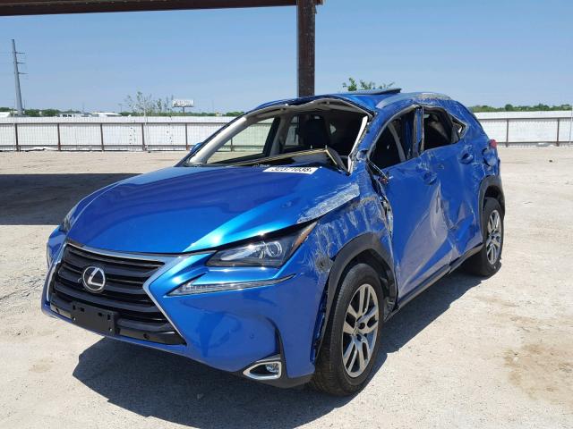 JTJYARBZXG2026309 - 2016 LEXUS NX 200T BLUE photo 2