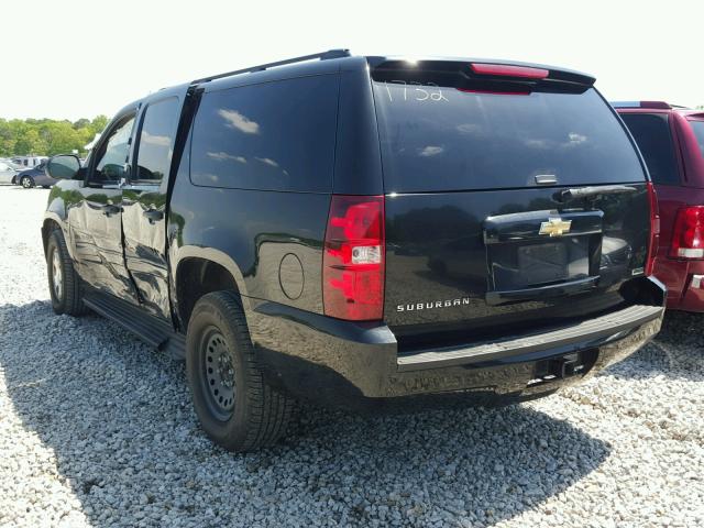 1GNUCHE04AR161732 - 2010 CHEVROLET SUBURBAN C BLACK photo 3