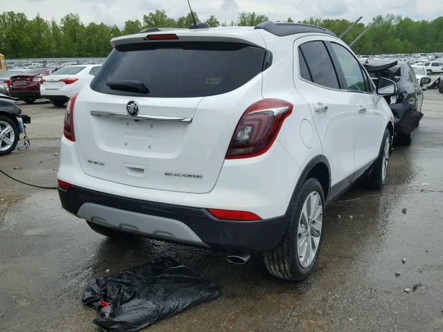 KL4CJASB3JB519946 - 2018 BUICK ENCORE PRE WHITE photo 4