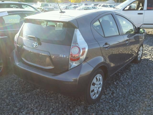 JTDKDTB36C1502516 - 2012 TOYOTA PRIUS C GRAY photo 4