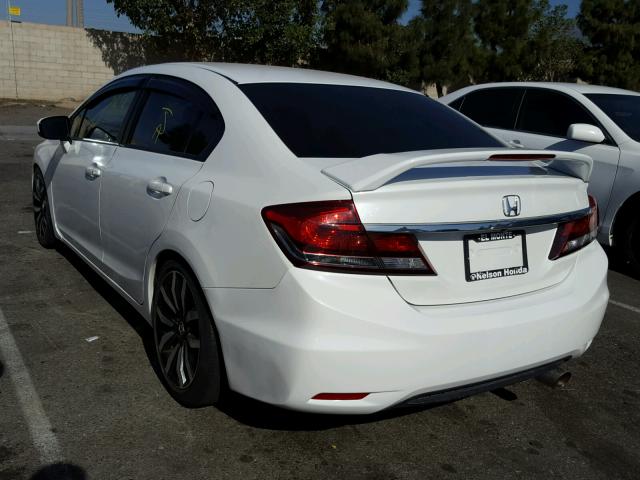 19XFB2F90EE202891 - 2014 HONDA CIVIC EXL WHITE photo 3