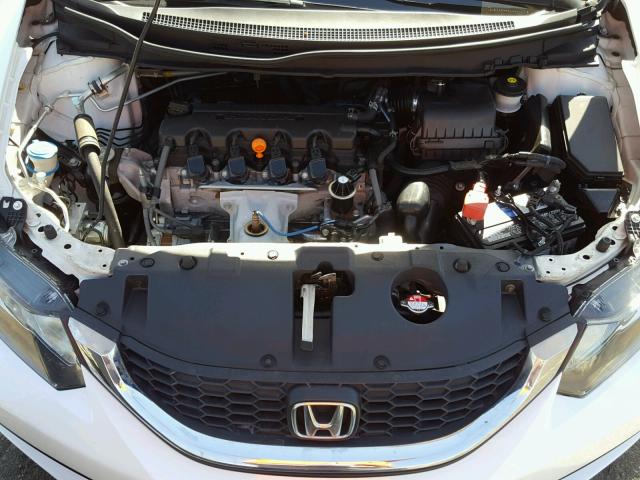 19XFB2F90EE202891 - 2014 HONDA CIVIC EXL WHITE photo 7