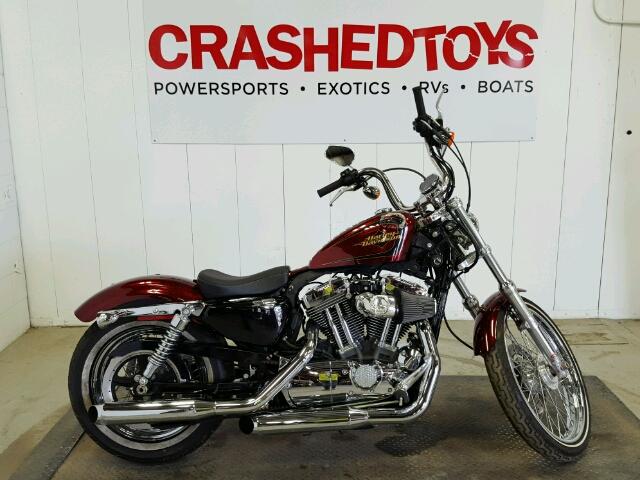 1HD1LF32XCC446010 - 2012 HARLEY-DAVIDSON XL1200 RED photo 1