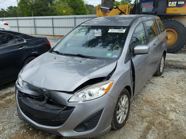 JM1CW2BL1C0100482 - 2012 MAZDA 5 GRAY photo 2