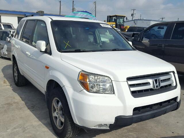 2HKYF18546H542964 - 2006 HONDA PILOT WHITE photo 1