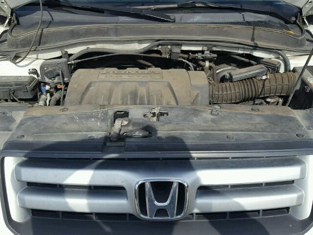 2HKYF18546H542964 - 2006 HONDA PILOT WHITE photo 7