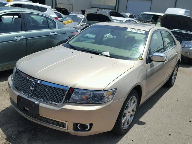 3LNHM28T68R637175 - 2008 LINCOLN MKZ GOLD photo 2