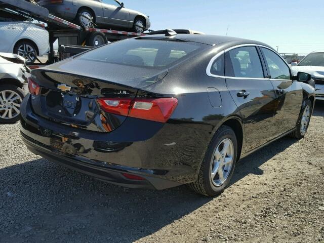 1G1ZB5ST8GF295614 - 2016 CHEVROLET MALIBU BLACK photo 4