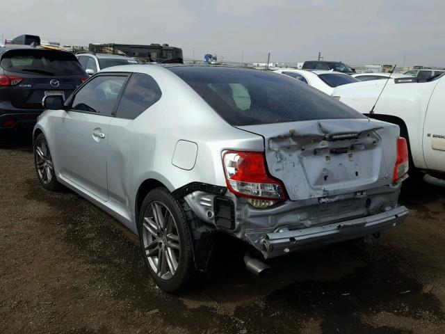 JTKJF5C76B3002838 - 2011 TOYOTA SCION TC 银色 照片 3