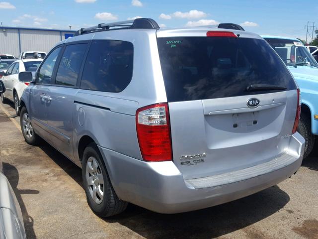 KNDMB233786257338 - 2008 KIA SEDONA EX SILVER photo 3