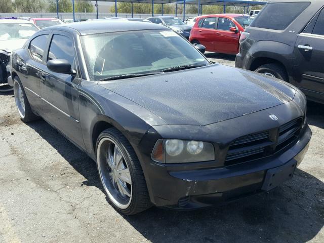 2B3KA43R56H379722 - 2006 DODGE CHARGER BLACK photo 1