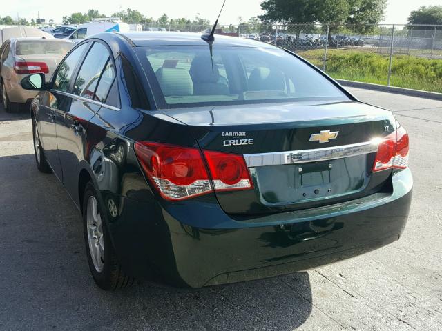 1G1PC5SB2E7180770 - 2014 CHEVROLET CRUZE LT GREEN photo 3