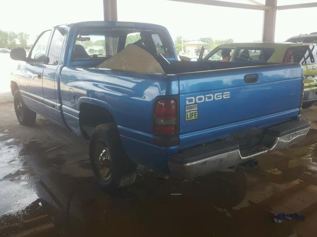 3B7HC13Y81G735985 - 2001 DODGE RAM 1500 BLUE photo 3