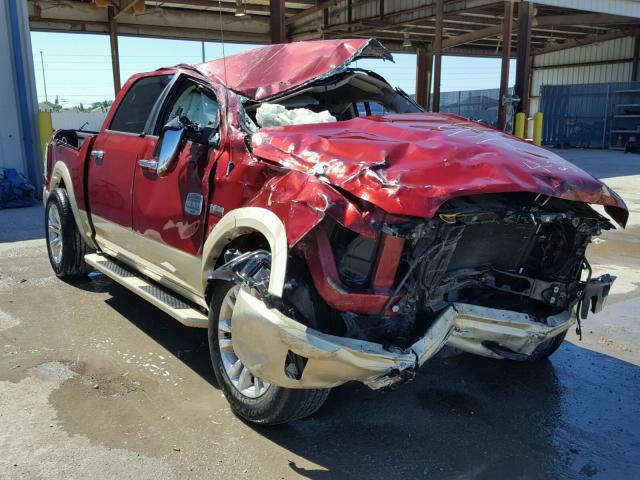 1C6RR7PT9DS632955 - 2013 RAM 1500 LONGH BURGUNDY photo 1