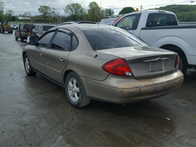 1FAFP55UX2G145108 - 2002 FORD TAURUS SES GOLD photo 3