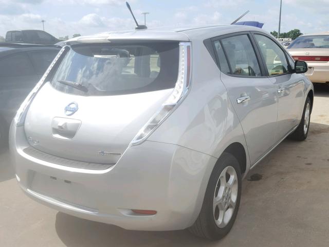 JN1AZ0CP1CT022002 - 2012 NISSAN LEAF SV SILVER photo 4