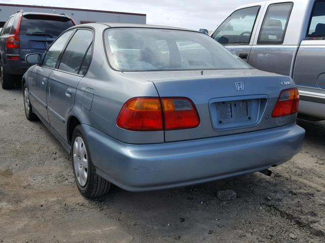 2HGEJ6616YH517172 - 2000 HONDA CIVIC BASE TEAL photo 3