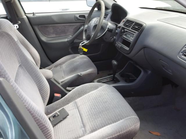 2HGEJ6616YH517172 - 2000 HONDA CIVIC BASE TEAL photo 5