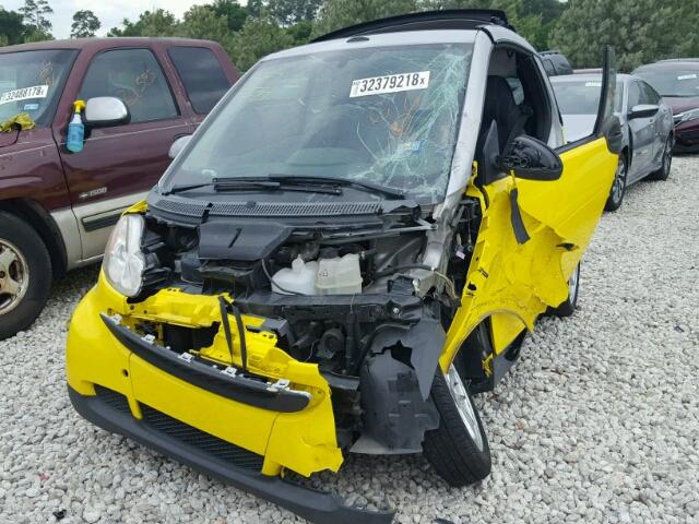 WMEEK31X98K082308 - 2008 SMART FORTWO PAS 黄色 照片 2