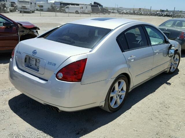 1N4BA41E74C880177 - 2004 NISSAN MAXIMA SE SILVER photo 4