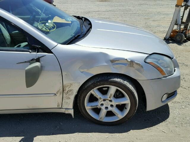 1N4BA41E74C880177 - 2004 NISSAN MAXIMA SE SILVER photo 9