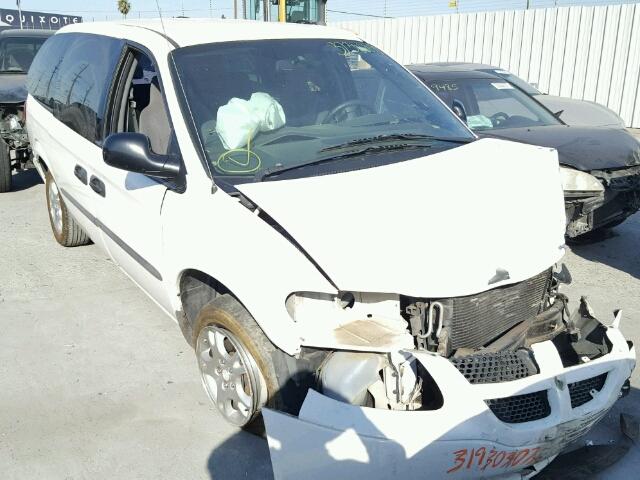 1D4GP24R44B557019 - 2004 DODGE GRAND CARA WHITE photo 1