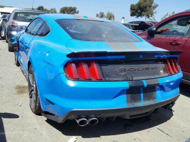 1FA6P8CF4H5296147 - 2017 FORD MUSTANG GT BLUE photo 3