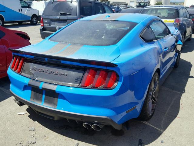 1FA6P8CF4H5296147 - 2017 FORD MUSTANG GT BLUE photo 4