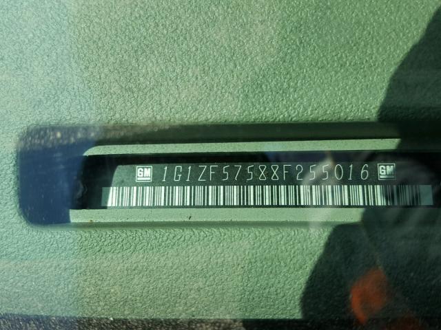 1G1ZF57588F255016 - 2008 CHEVROLET MALIBU HYB SILVER photo 10