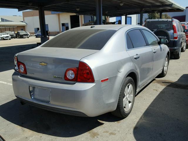 1G1ZF57588F255016 - 2008 CHEVROLET MALIBU HYB SILVER photo 4