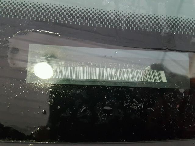 1G8AJ58F17Z170620 - 2007 SATURN ION LEVEL BURGUNDY photo 10