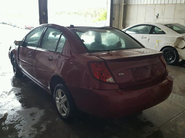1G8AJ58F17Z170620 - 2007 SATURN ION LEVEL BURGUNDY photo 3