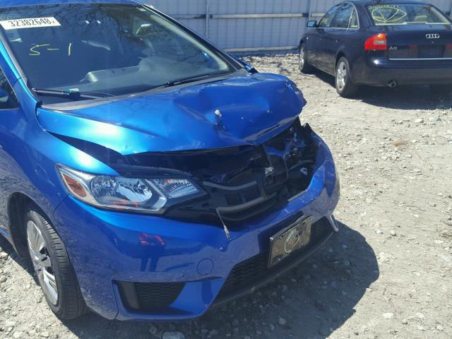 3HGGK5H51FM774190 - 2015 HONDA FIT LX BLUE photo 9