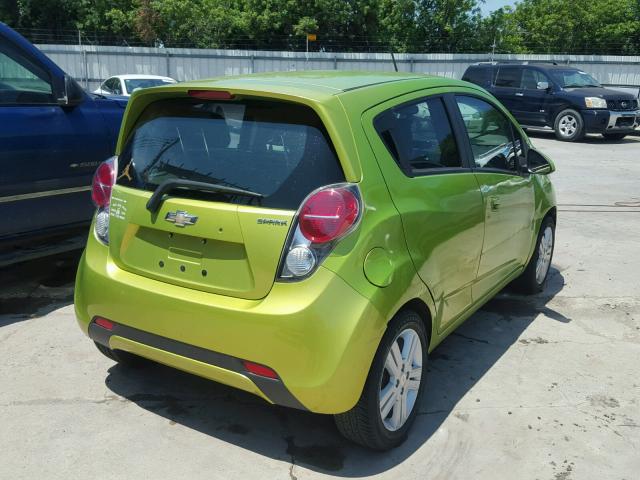 KL8CB6S99DC614385 - 2013 CHEVROLET SPARK LS GREEN photo 4