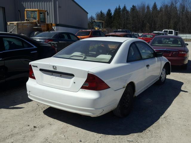 1HGEM22221L093688 - 2001 HONDA CIVIC DX WHITE photo 4