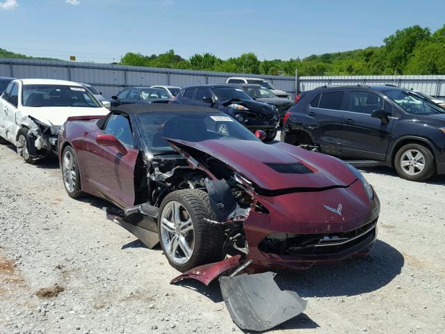 1G1YD3D77G5110646 - 2016 CHEVROLET CORVETTE S RED photo 1