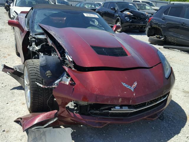 1G1YD3D77G5110646 - 2016 CHEVROLET CORVETTE S RED photo 10