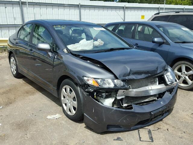 19XFA16579E042105 - 2009 HONDA CIVIC LX GRAY photo 1