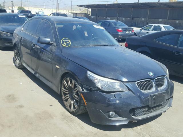 WBANW53558CT50465 - 2008 BMW 550 I BLUE photo 1