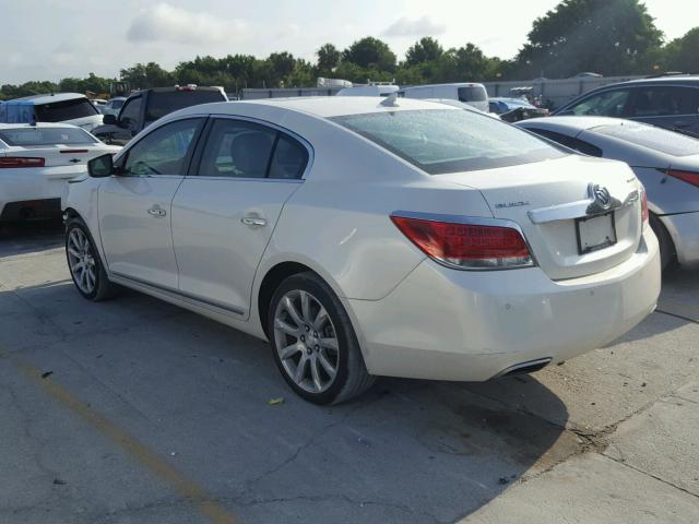 1G4GJ5G34CF259435 - 2012 BUICK LACROSSE T WHITE photo 3