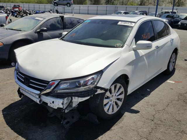 1HGCR2F86FA241156 - 2015 HONDA ACCORD EXL WHITE photo 2