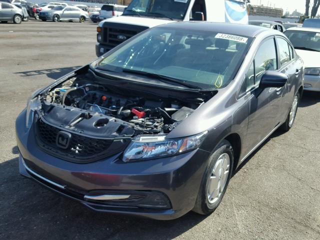 2HGFB2F60EH546703 - 2014 HONDA CIVIC HF GRAY photo 2