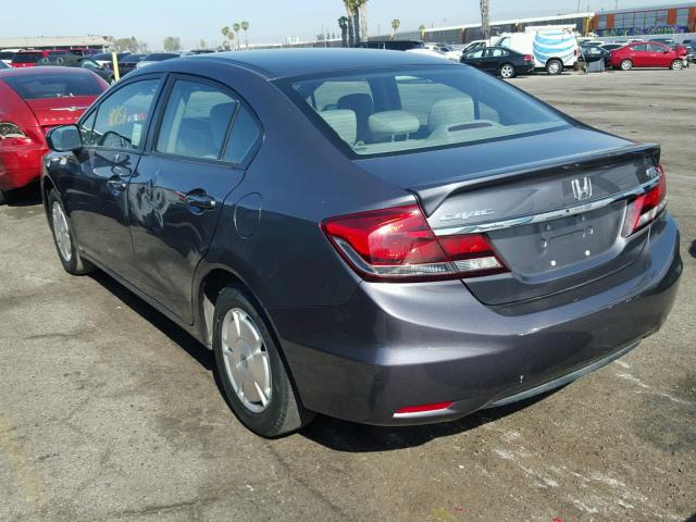 2HGFB2F60EH546703 - 2014 HONDA CIVIC HF GRAY photo 3