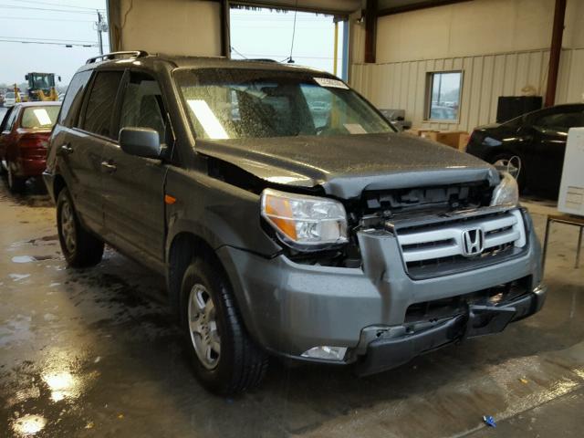 5FNYF28388B020277 - 2008 HONDA PILOT SE GRAY photo 1