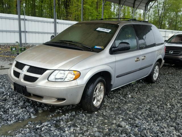 1D4GP45R64B529412 - 2004 DODGE CARAVAN SX SILVER photo 2